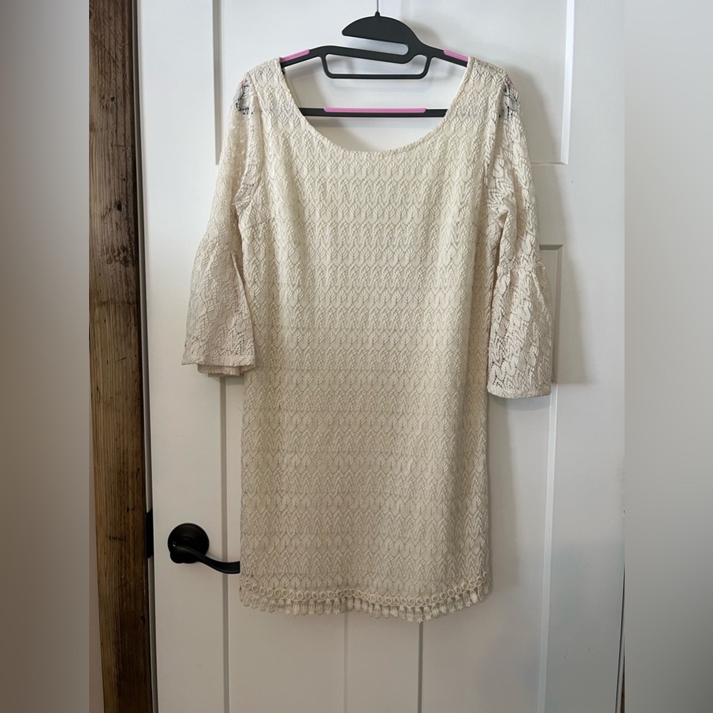 Cream Lace Dress